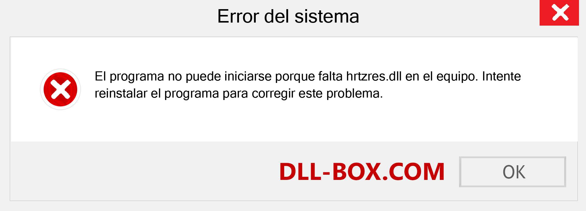 ¿Falta el archivo hrtzres.dll ?. Descargar para Windows 7, 8, 10 - Corregir hrtzres dll Missing Error en Windows, fotos, imágenes